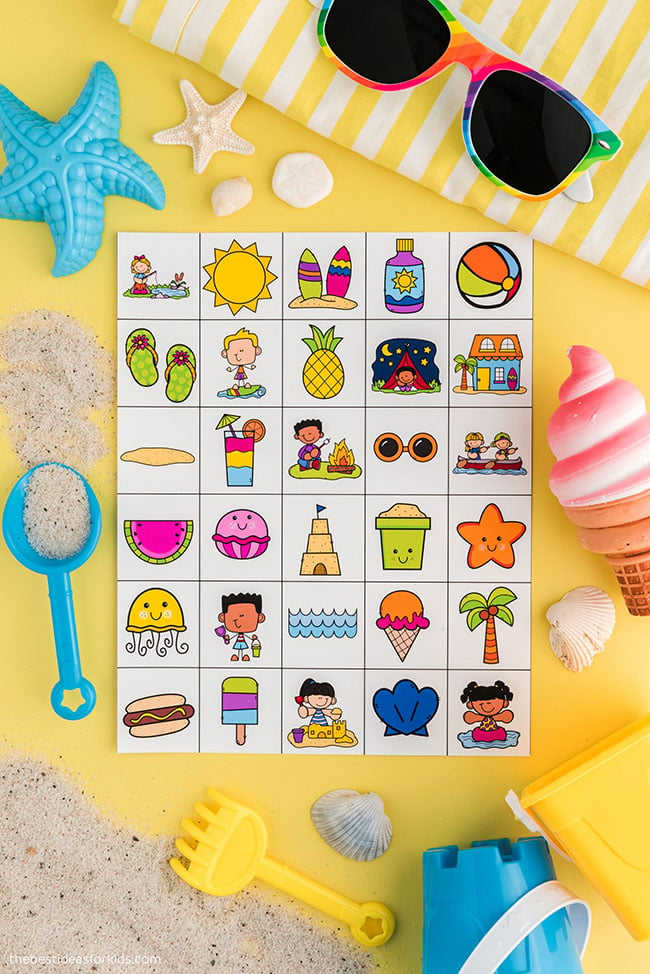 Summer Bingo Calling Cards