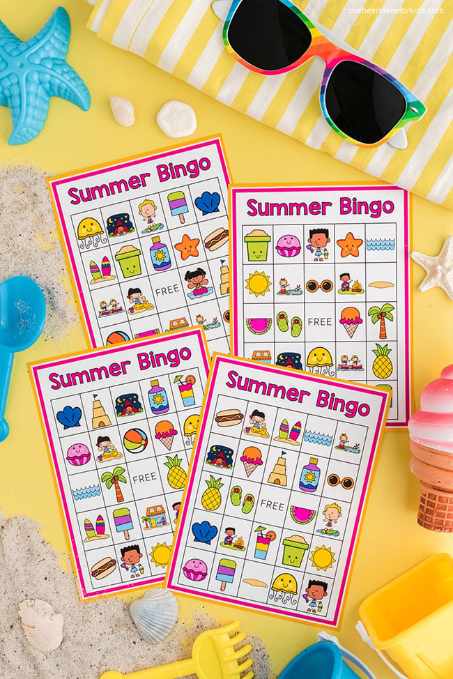 Summer Bingo Printable Cards