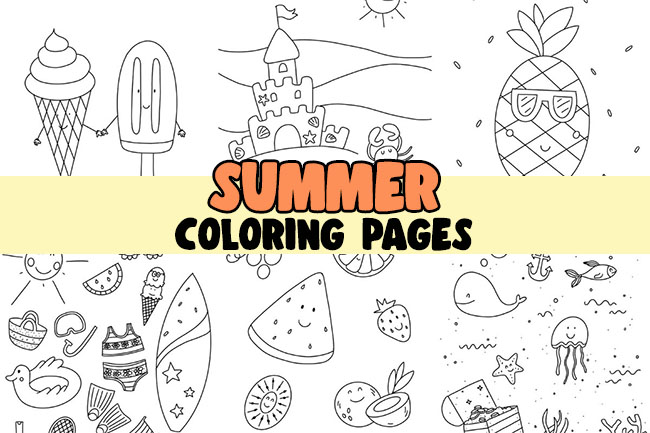 Summer Coloring Pages for Kids Printables