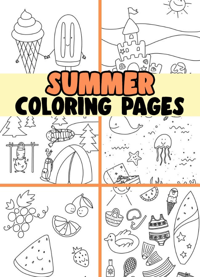 Summer Coloring Page - Printable Coloring Pages