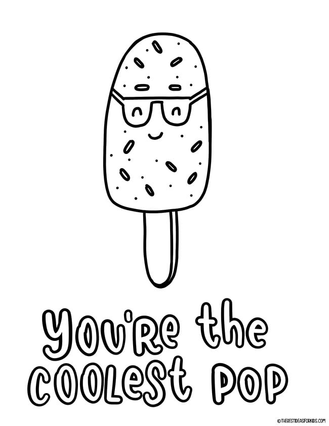 You're the Coolest Pop Coloring Page