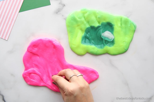 Add Ice to Color Changing Slime