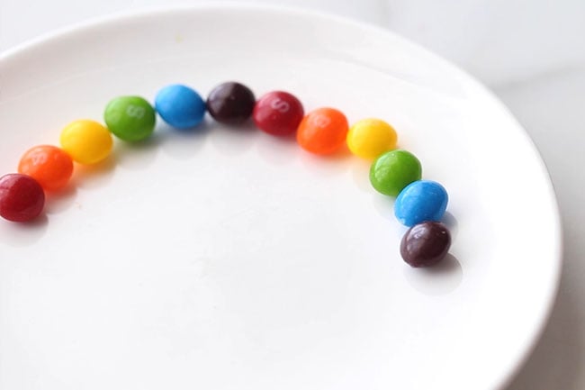 Line Up Skittles in a Circle