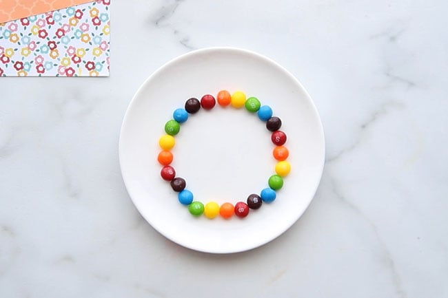 Make a Circle with Skittles