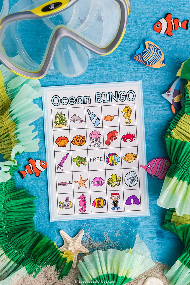 Ocean Bingo Free Printable