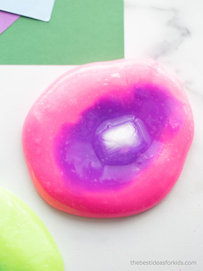 Pink and Purple Color Changing Slime