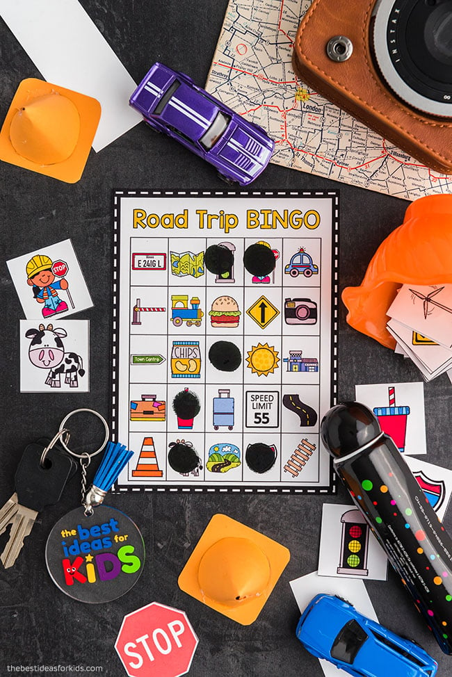 Road Trip Bingo Cards for Kids