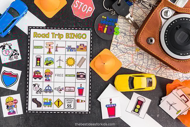 Road Trip Bingo Game for Kids
