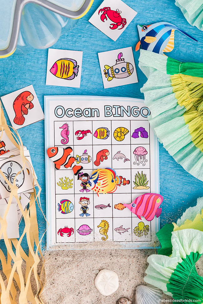 Use fish as markers for bingo