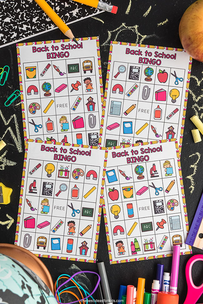 Back to School Free Printable Bingo Cards