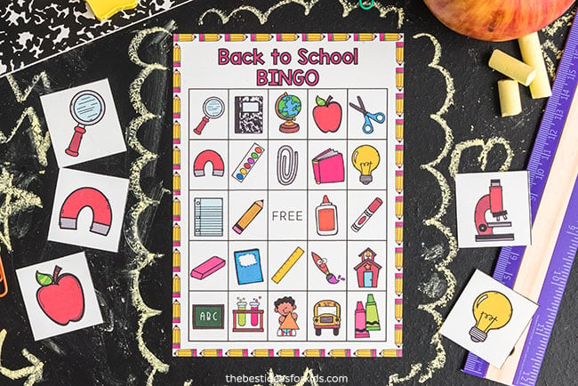 Back to School Free Printable Bingo