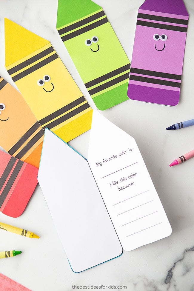 Crayon Template Writing Prompt Card