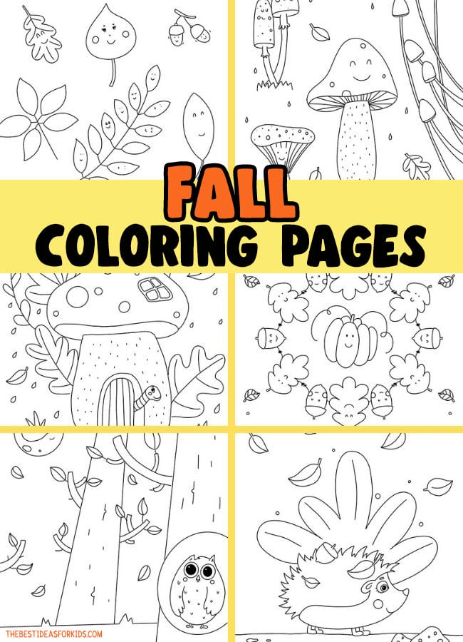 Fall Coloring Pages for Kids