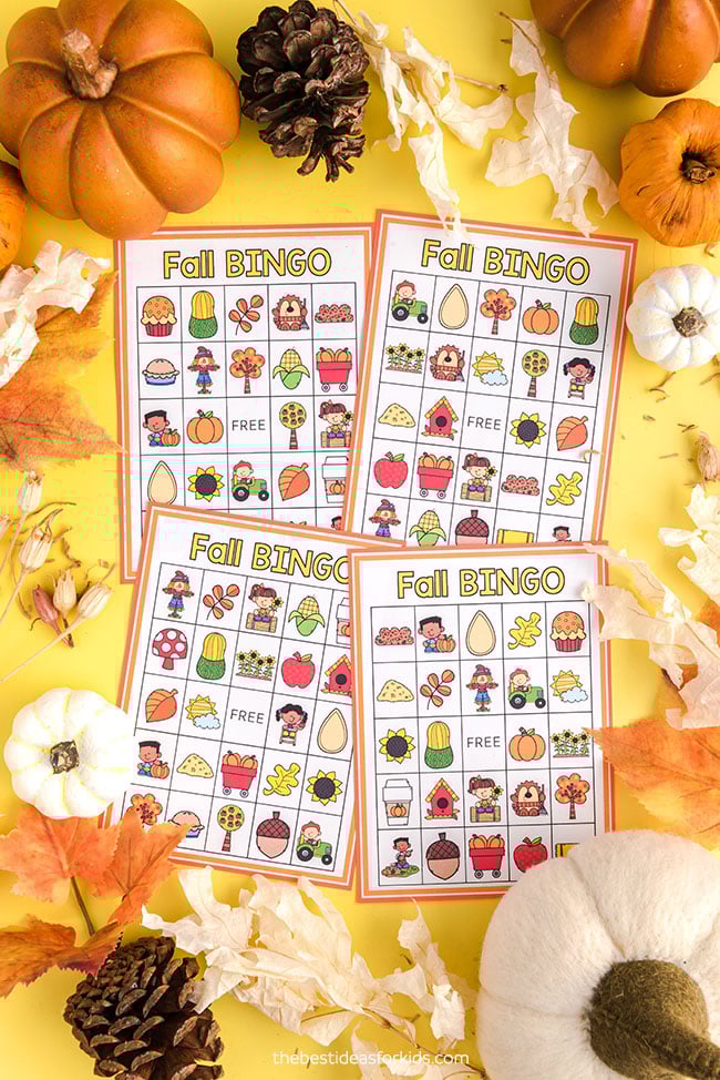 Fall Bingo (Free Printable) The Best Ideas for Kids DIY Crafts