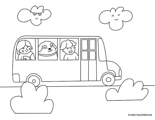 School Bus Coloring Page