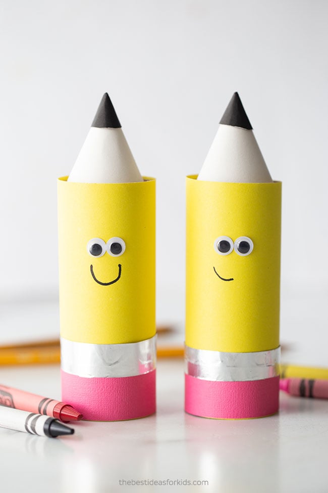 Crayon organizer made of paper rolls and cardboard. Paper DIY