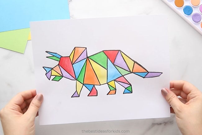 Triceratops Dinosaur Art Project