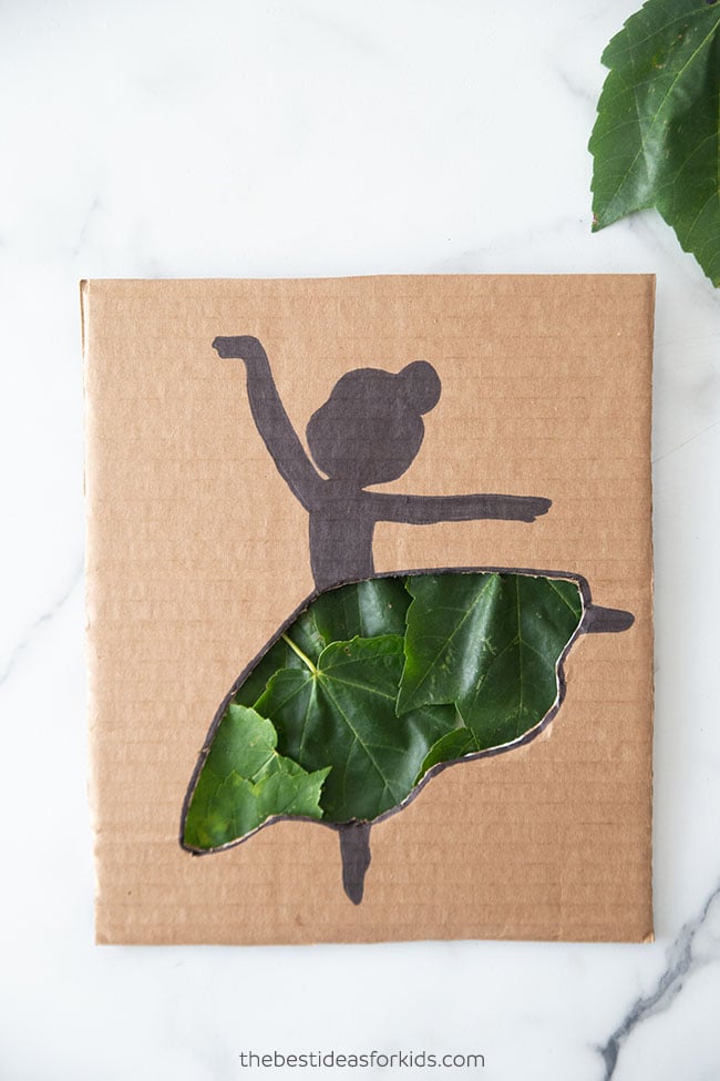 Cardboard Ballerina Cutout Craft