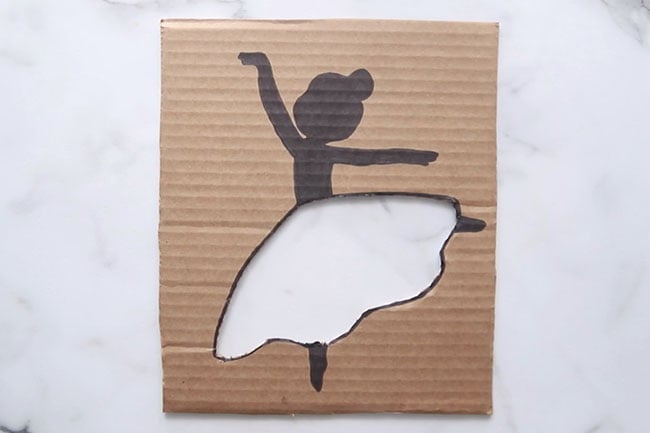 Cardboard Ballerina Cutout