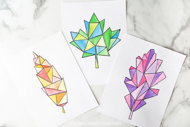 Fall leaf art project