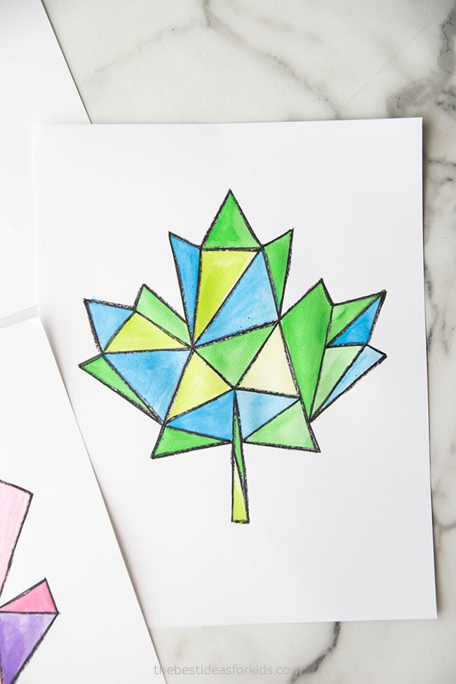 Geometric Maple Leaf