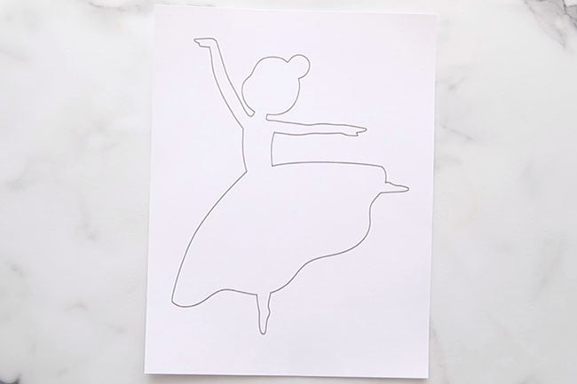 Print off Ballerina Template