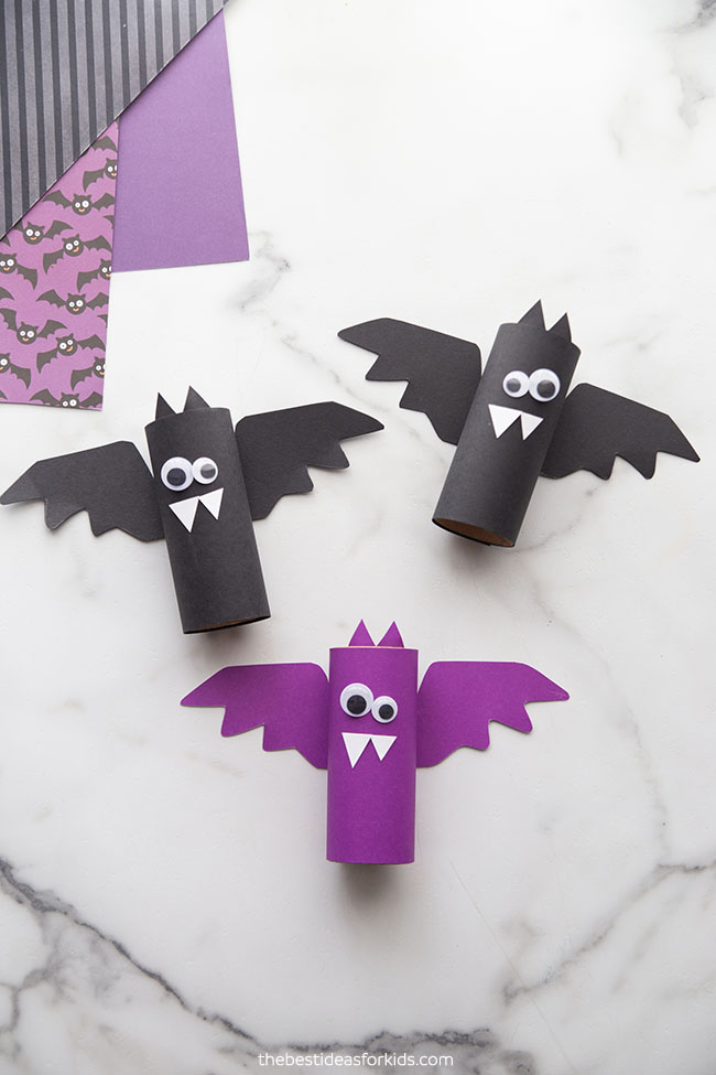 Toilet Paper Roll Bats Craft