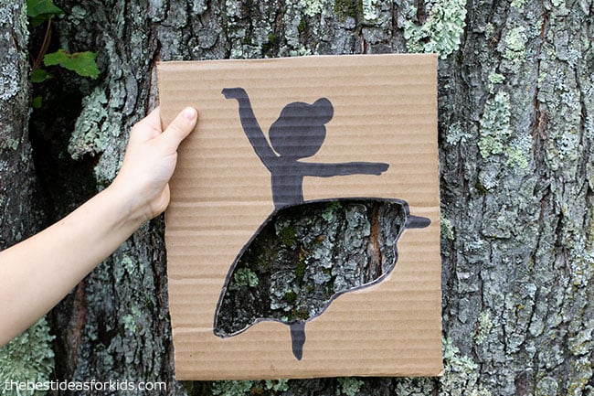 Tree Bark Ballerina Cutout