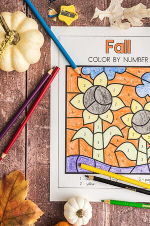 fall color by number