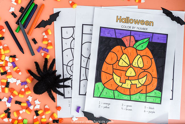 Printable Halloween Color by Number