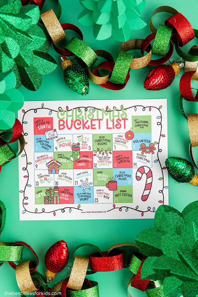 Christmas Bucket List Calendar