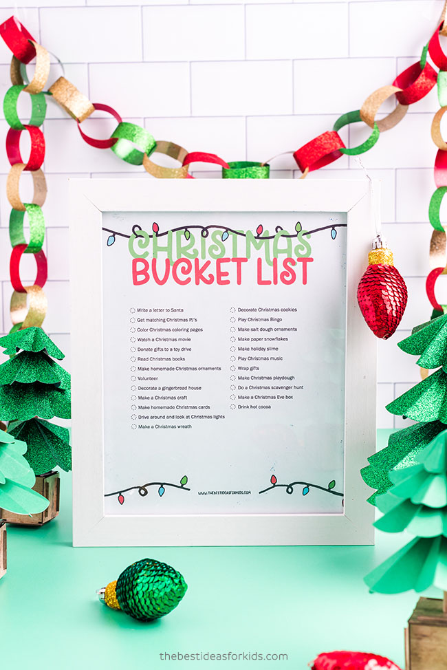 Christmas Bucket List Printable