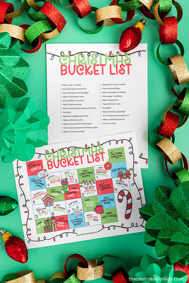Christmas Bucket List for Kids