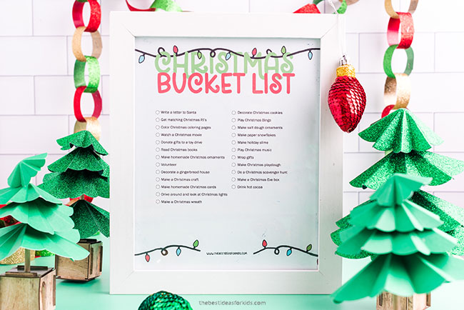 Printable Christmas Bucket List