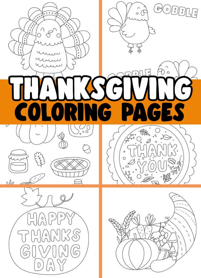 Thanksgiving Coloring Pages Printables