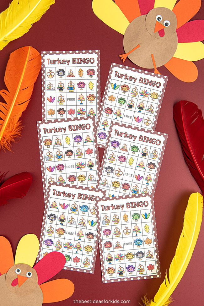 Turkey Bingo Cards