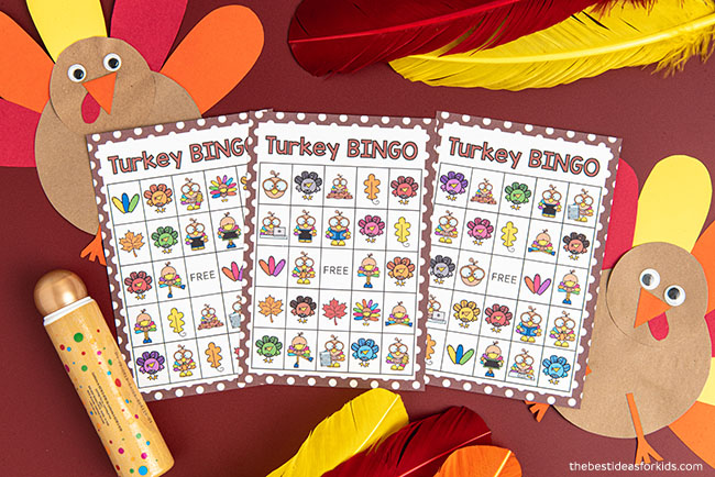 Turkey Bingo Printable Cards