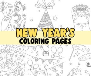 New Years Coloring Pages