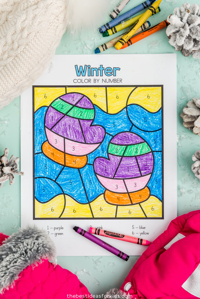 Mitten coloring page