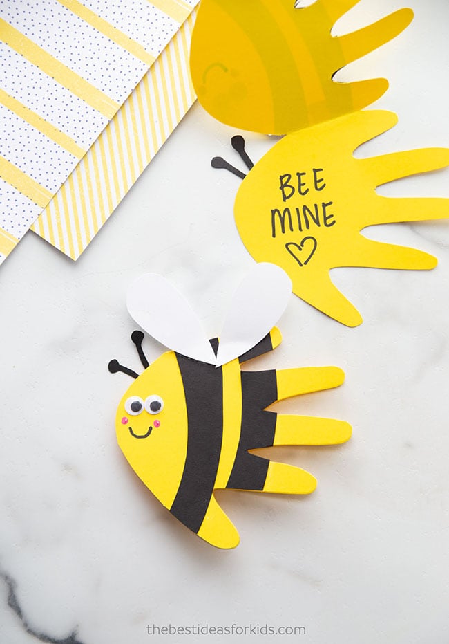 Bee Mine Card Handprint