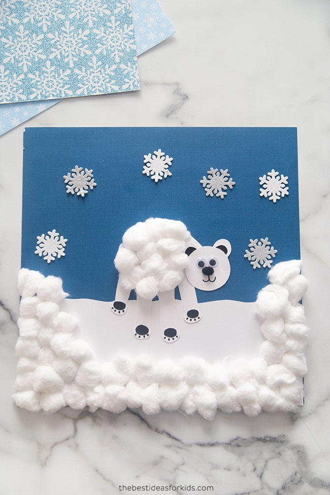 Polar Bear Handprint Craft