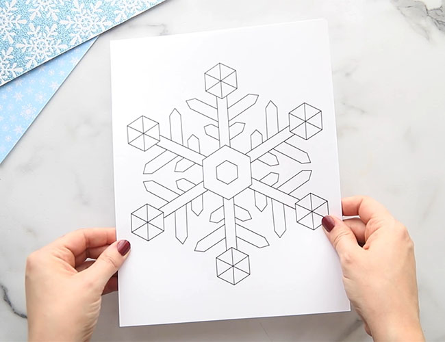 Print off Snowflake Templates