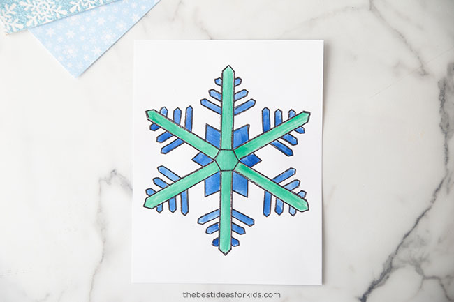 Watercolor Snowflake Art