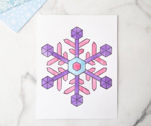 Watercolor Snowflakes