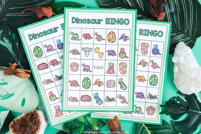 dinosaur bingo free printables