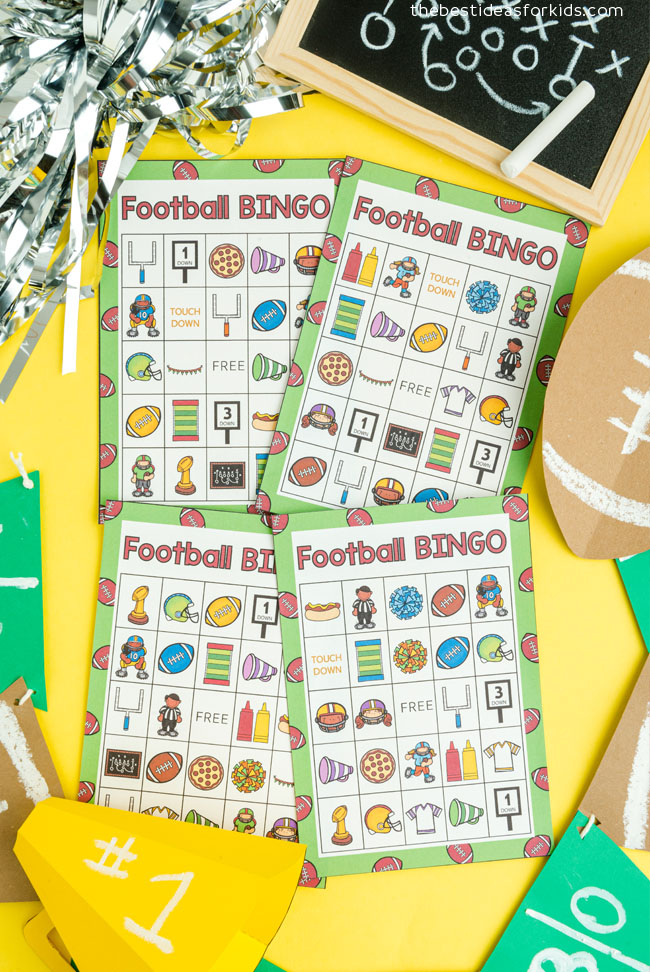 football bingo printable