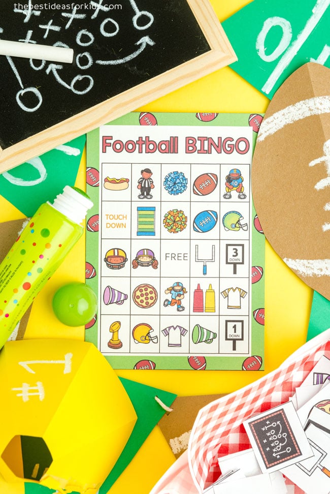 football bingo printables