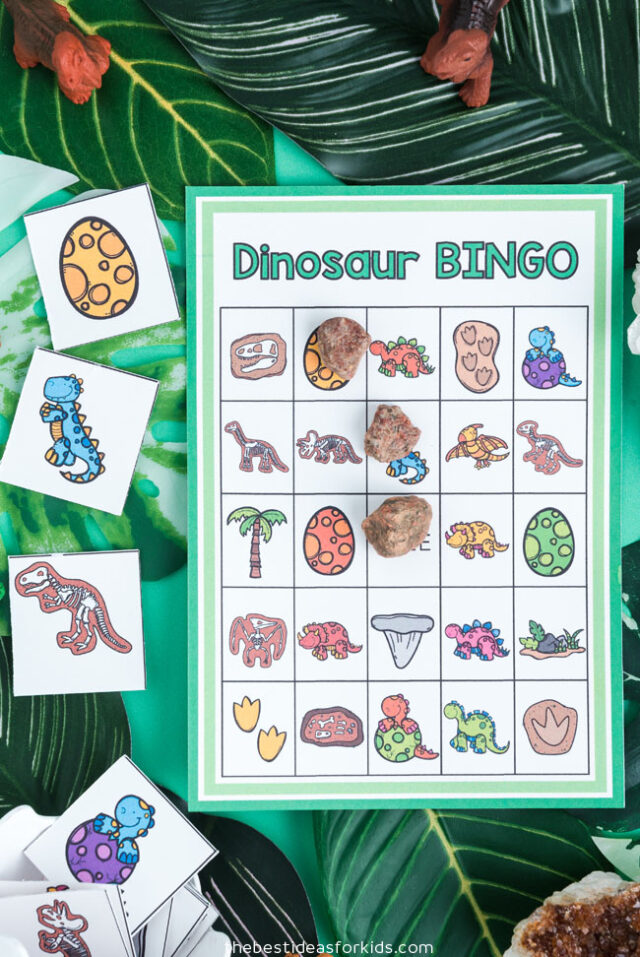 dinosaur bingo cards