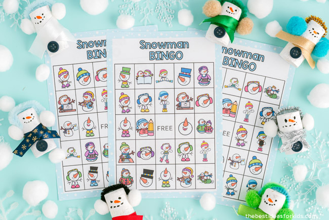 Snowman Bingo Free Printable The Best Ideas For Kids free-printable-snowman-bingo-printable-templates