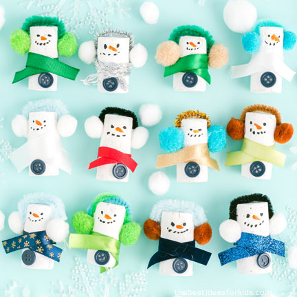 snowman bingo craft for kids